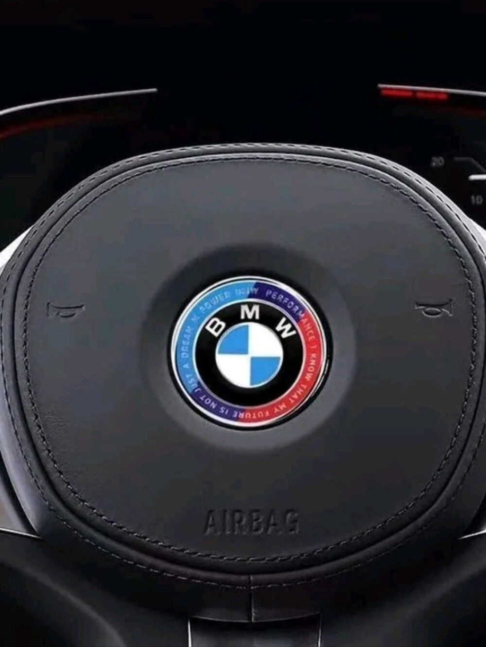 BMW 45mm Steering Wheel Emblem Insert Adhesive back
